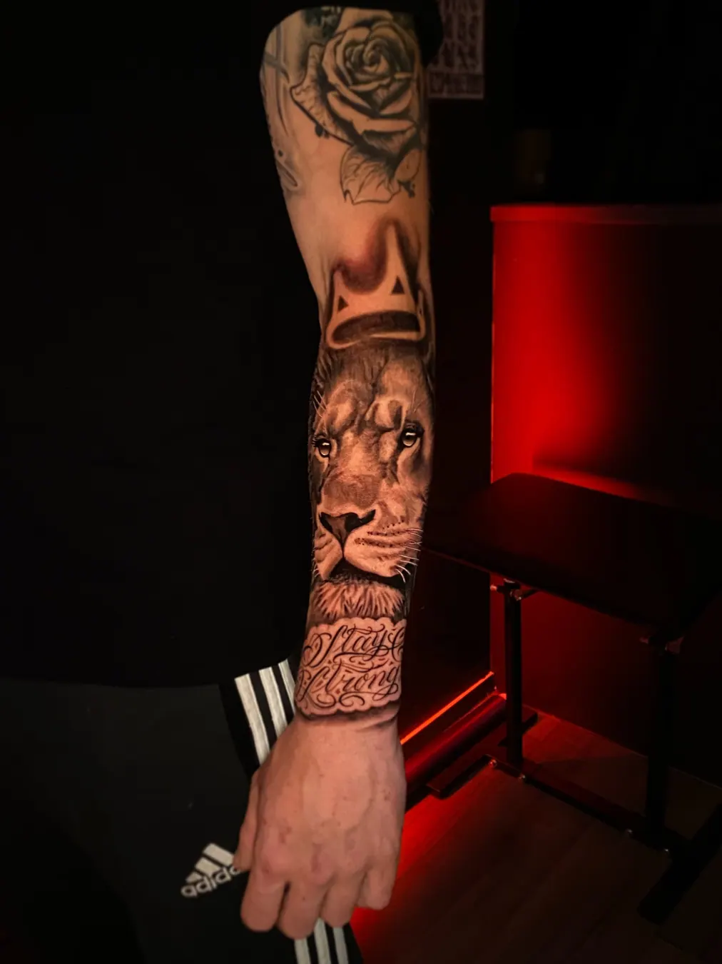 Leeuw-sleeve, realisme